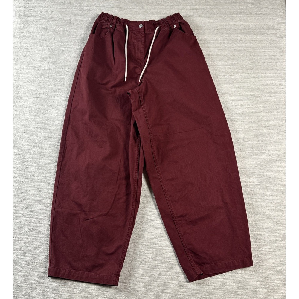 Barrel Leg Pull On Utility Pants Balloon Wide Leg Drawstring BDG M 100% Cotton M